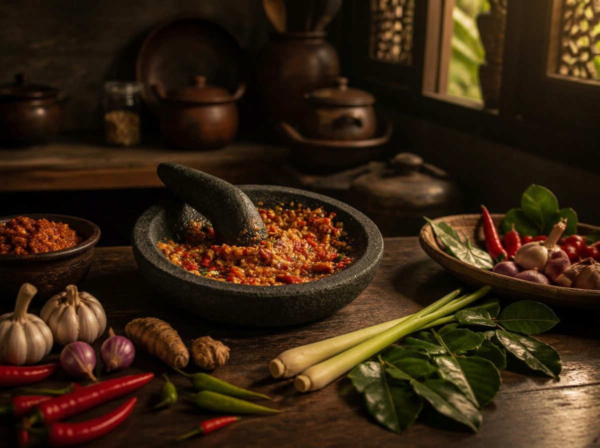 Dari Timur kitchen preparing Indonesian dishes